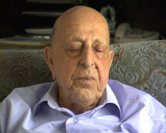 Justus E. Marchand, still image from the video of the interview for the Wollheim Memorial, 2007'© Fritz Bauer Institute