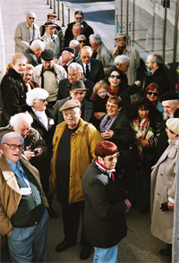 Meeting of survivors of the Buna/Monowitz concentration camp in Frankfurt am Main, 2004'© Eva & Artur Holling