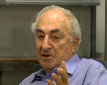 Ernest W. Michel, still image from the video of the interview for the Wollheim Memorial, 2007
'© Fritz Bauer Institute