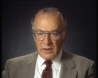 Norbert Wollheim, still image from the video of an interview on May 10/17, 1991'© United States Holocaust Memorial Museum