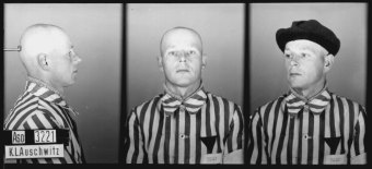 Josef Windeck, the former camp Kapo of Auschwitz I and camp elder of the Buna/Monowitz concentration camp, in a prisoner photo from the Auschwitz concentration camp
'© Fritz Bauer Institute