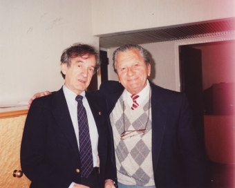 Elie Wiesel and Ya’acov Handeli, 1990
'© Ya’acov Handeli