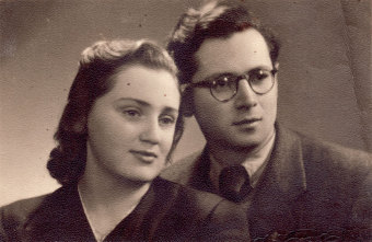 Das Ehepaar Marcel und Krisha Ginzig, 1947'© Marcel Ginzig