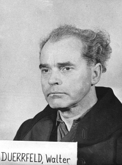 Walther Dürrfeld. Fotoaufnahme aus der National Archives Collection of World War II War Crimes Records vom Nürnberger Prozess gegen I.G. Farben'© National Archives, Washington, DC