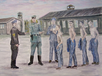 Benjamin Grünfeld: Selection at the Buna/Monowitz concentration camp'© Benjamin Grünfeld