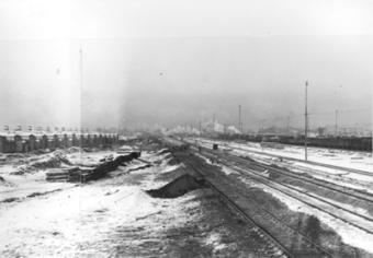 The “Old Ramp” in Auschwitz'© National Archives, Washington, DC